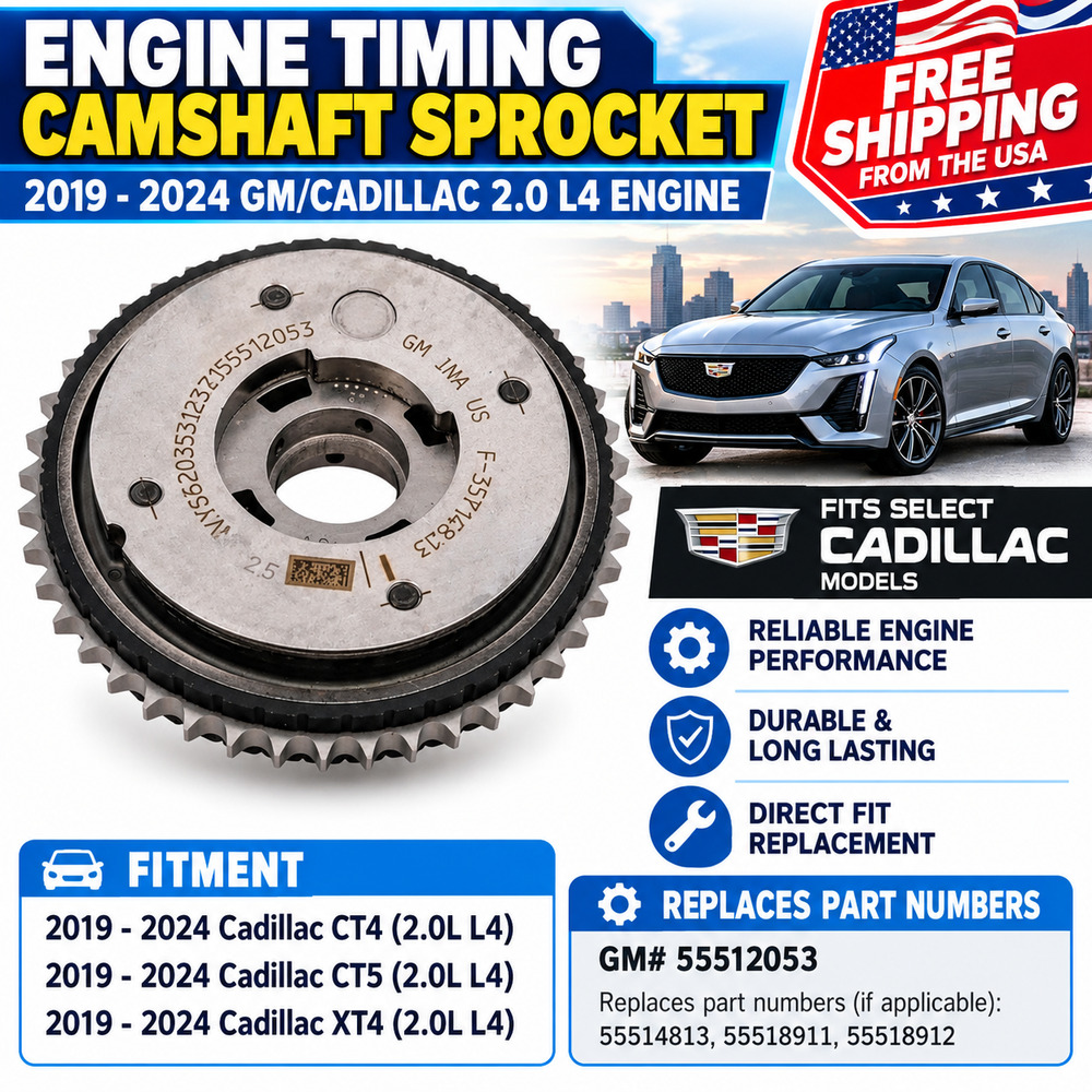 GM 55512053 Engine Timing Camshaft Sprocket 2019-2024 Cadillac 2.0L L4 OEM
